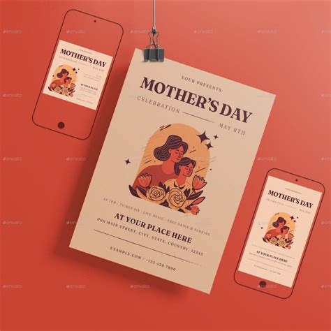 Mother's Day Flyer Set in 2024 | Mothers day ad, Mothers day, Mother