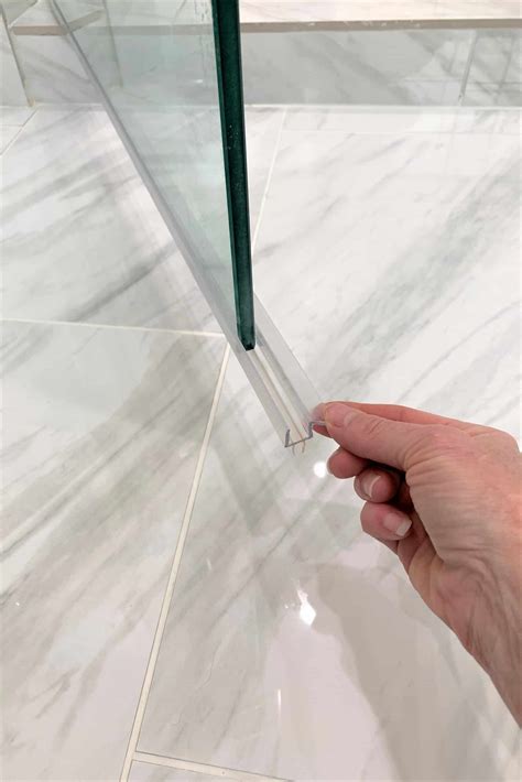 How To Clean Frameless Shower Door Sweep - thetarnishedjewelblog