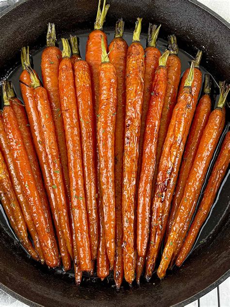 Buttery Brown Sugar Honey Glazed Carrots | The Salty Pot