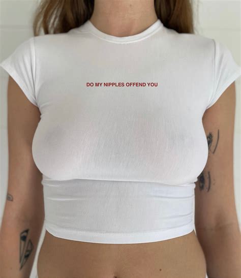 DO MY NIPPLES OFFEND YOU Tee PREORDER – NO BRA CLUB