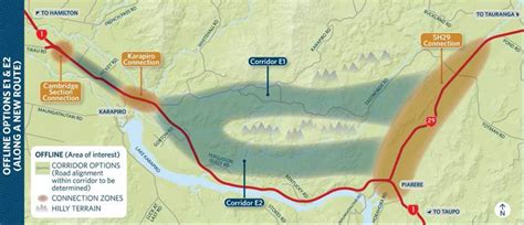 zealand favoured cambridge  piarere route announced highways today