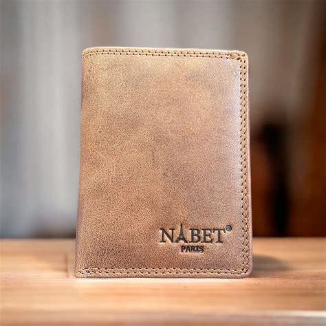 Wallet SLIM RFID camel magnet - NABET PARIS