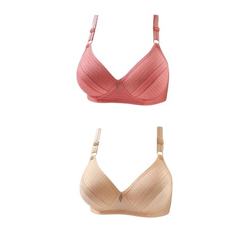 Mrat Women's Light Wireless T-Shirt Bra 2Pc Womens Lingerie Bras Plus ...