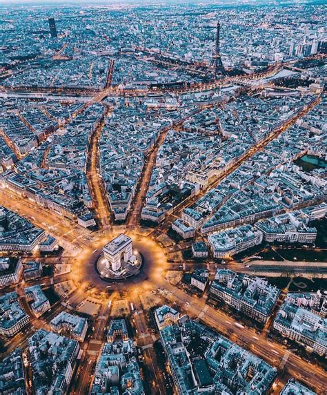 Aerial view of Paris France : CityPorn