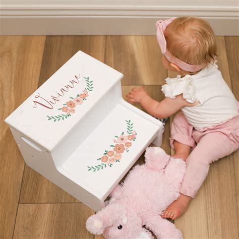 Children's Personalized Step Stool with storage | Personalized Gifts ...