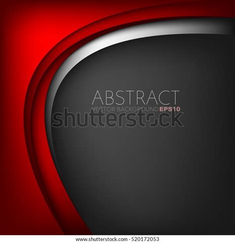 Red Vector Background Red Curve Line Stock Vector (Royalty Free ...