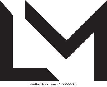 Lm Logo Desing Template Vector Stock Vector (Royalty Free) 1599555073 ...