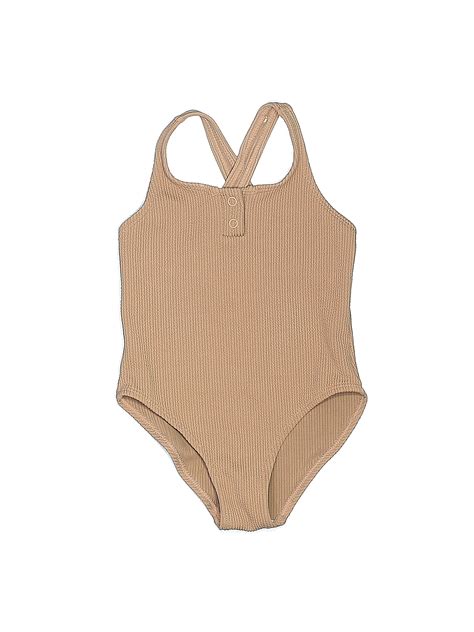 Zara Baby Solid Tan One Piece Swimsuit Size 2 - 3 - 45% off | thredUP