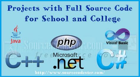 Projects with Full Source Code for School and College | SourceCodester