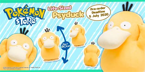 You Can Pre-Order This Massive Psyduck Plushie From Pokémon Center S'pore Till 5 Jul