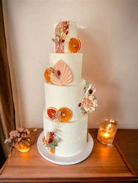 Terracotta Wedding Cake