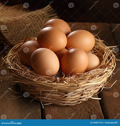 Farm Fresh, Cage Free, Organic Brown Eggs. Stock Illustration