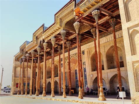 Bolo-Hauz mosque, Bukhara, Uzbekistan