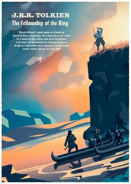"The Fellowship of the Ring" poster by Przemek Dębowski