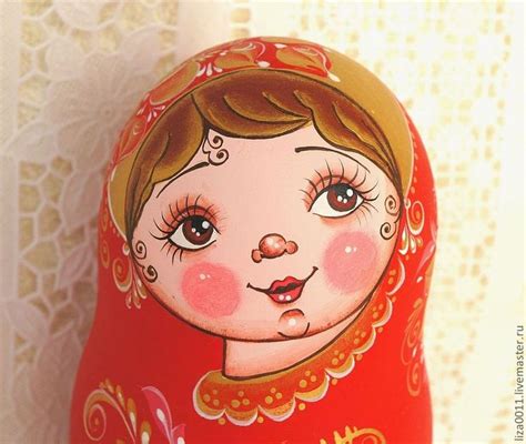 Русская красавица. Матрешка красная | Matryoshka doll, Babushka dolls ...