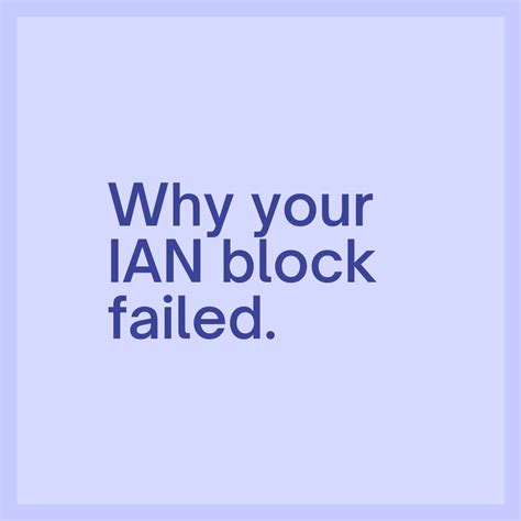 ian block failed morning huddle