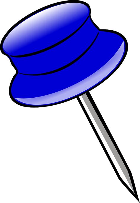 Pin,blue,office,notice,tack - free image from needpix.com