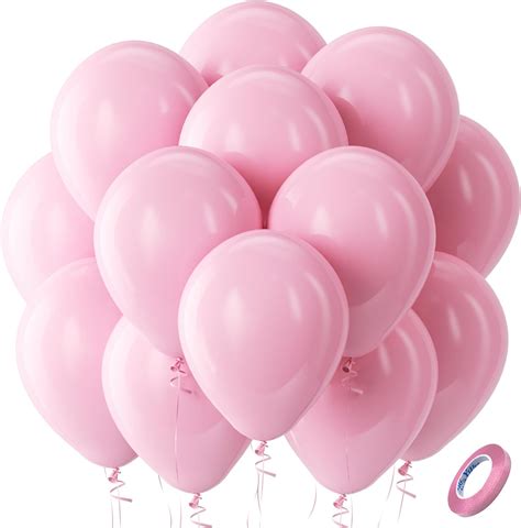 Amazon.com: Bezente Pastel Pink Latex Party Balloons - 100 Pack 12 inch