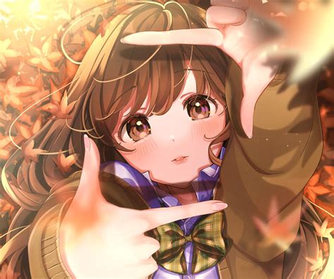 Обои обои милая девочка аниме фиолетовые волосы loli настроение румяна ...