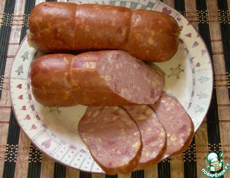 Колбаса вареная свино-говяжья с сыром – кулинарный рецепт