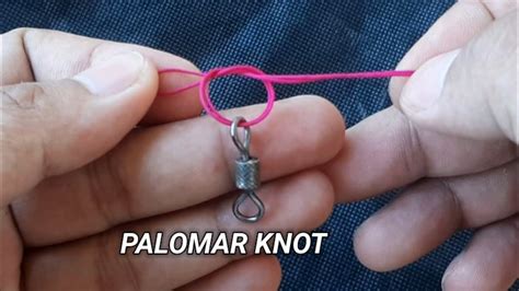 Palomar knot, one of the best and very strong knots - YouTube