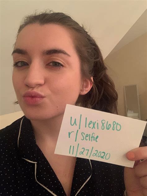 Verification : r/selfie