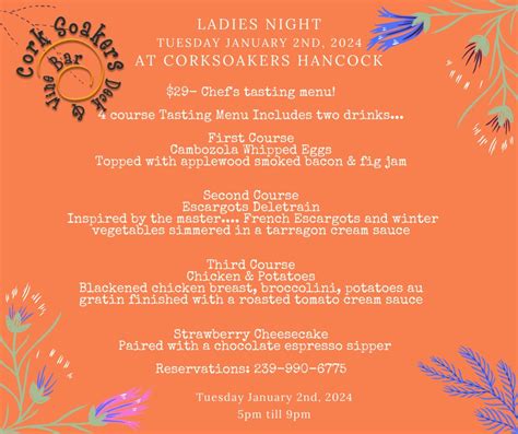 Ladies Night this week at... - Cork Soakers, Deck & wine Bar