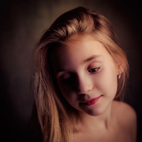 Free photo: Girl With Brown Hair and Red Lips - Attractive, Looking