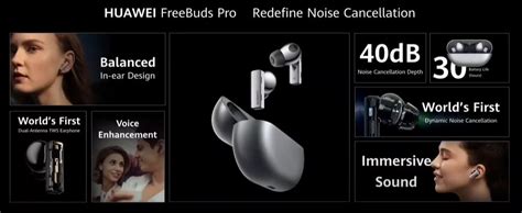Представлены полностью беспроводные наушники Huawei FreeBuds Pro. Они ...