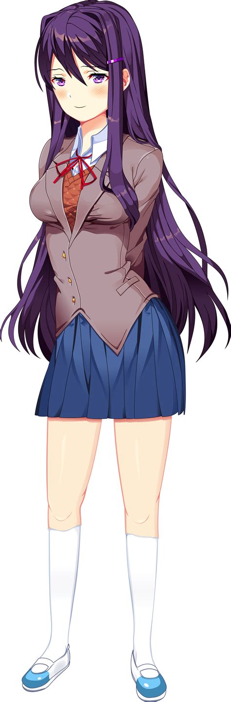 (DDLC) Yuri Full body by MangleThePirateFox4 on DeviantArt