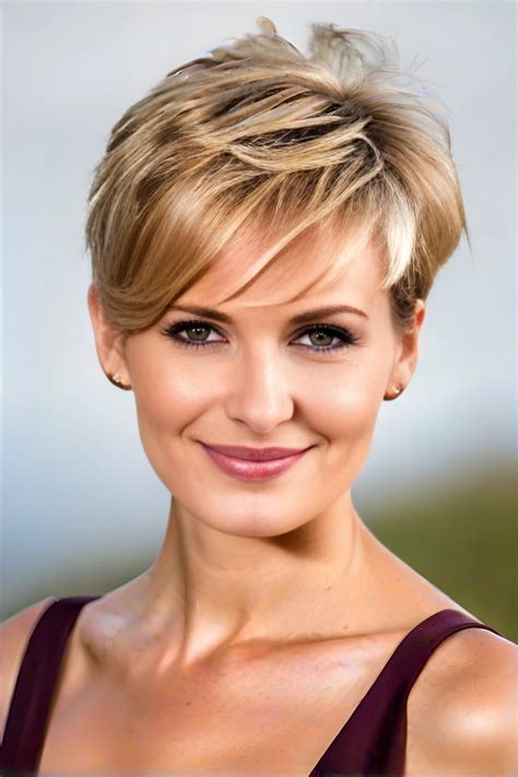 Textured Pixie Cut with Feathered Bangs - TheHairStyleTrends