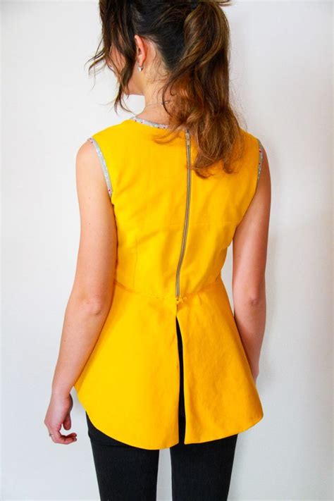 How to sew women's top PEPLUM with lining - Picolly.com | Sewing womens ...