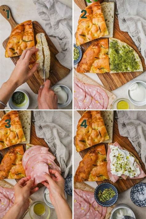 Mortadella, Burrata, and Pesto Panino (Sandwich) • The Heirloom Pantry