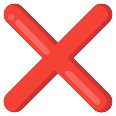 엑스 표시 이모티콘