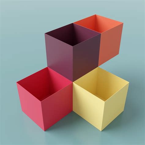 premium photo abstract background  box shape