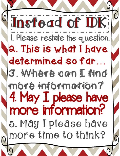 Confessions of a Middle School Math Addict: IDK