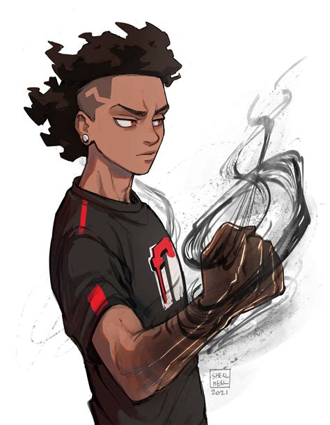 💀sherl💀 on Twitter | Black anime characters, Anime character drawing