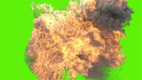 Fire explosion green screen | Stock Video | Pond5