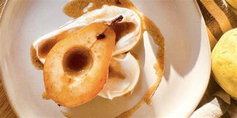 Spiced Brown Sugar Baked Pears with Cardamom Yogurt