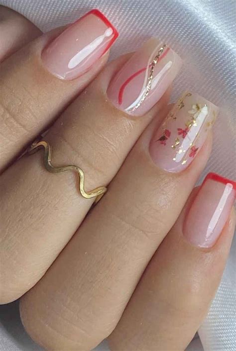 Unhas Decoradas Francesinhas Vermelhas - 30+ Unhas Vermelhas com Francesinha & Francesinhas Vermelhas - Mulher ...