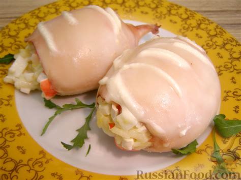 Салат из кальмаров, рецепты на RussianFood.com: 506 рецептов салатов из ...