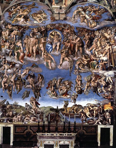 Michelangelo Buonarroti The Last Judgement 1537-41 | Michelangelo art ...