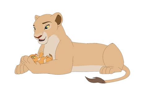 Nala and baby Kiara. Hope fan art is ok! : lionking