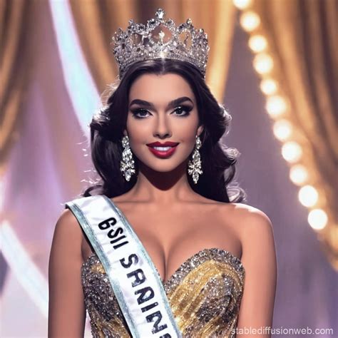 Miss Grand Beauty Pageant Winner | Stable Diffusion Online