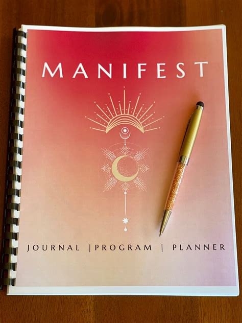 Manifesting Journal, Manifest Journal,goals, Self Love - Etsy 
