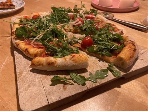 First try on a pizza stone : r/Pizza