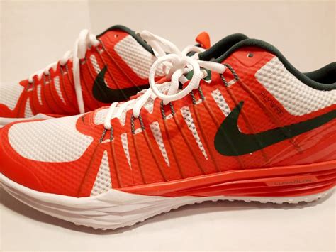 2014 Nike Lunar TRI NRG Miami Hurricane Shoes, Men's Size 12.5, No Box ...