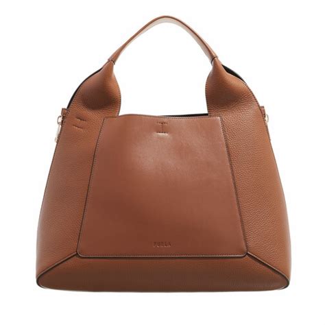 Furla FURLA GILDA L TOTE Cognac Nero | Hobo Bag | fashionette
