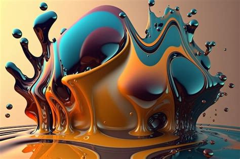 Premium AI Image | A colorful water fountain