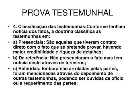 Como Se Chama O Ato De Ouvir Formalmente Testemunha - PPT - PROVA TESTEMUNHAL PowerPoint Presentation, free download - ID:5832926